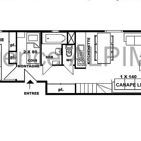 Montagne 2 Pieces - 6 Pers, Balcon Vue Montagne, Confort 4 Diamants - Fr-1-594-74